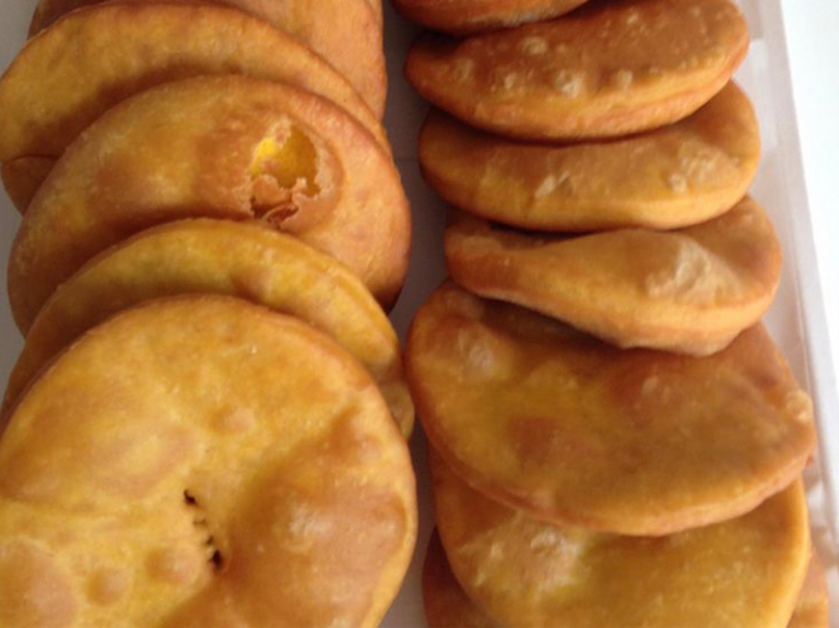 Sopaipillas con 100% zapallo camote